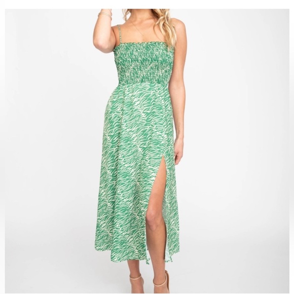 slate blue dress midi Everleigh - Slate Blue Midi Dress